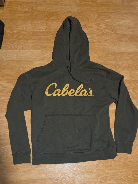 Cabela's Other - Cabela's Olive Green Hoodie with Yellow Logo
